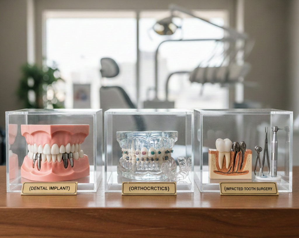 ایمپلنت، ارتودنسی و جراحی